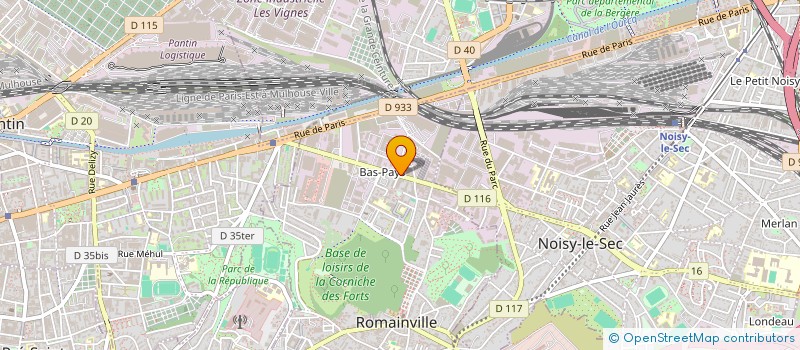 localisation de l'entreprise 3S AMBULANCES à ROMAINVILLE