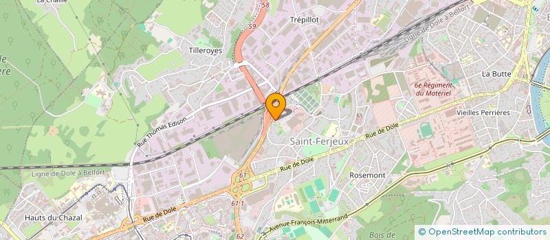 localisation de l'entreprise 3S BY MAGATTE (SPORT SANTE SOLIDARITE BY MAGATTE)  BESANCON