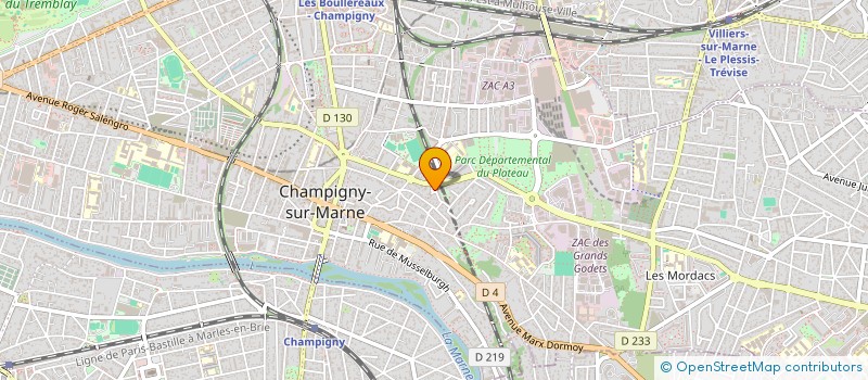 localisation de l'entreprise 3S COUVERTURE  CHAMPIGNY-SUR-MARNE