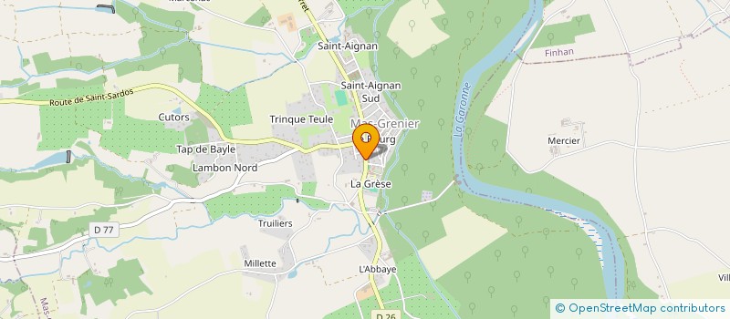 localisation de l'entreprise 3S DELORD  MAS-GRENIER