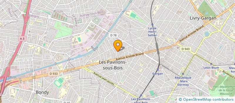 localisation de l'entreprise 3S ELECTRICITE à LES PAVILLONS-SOUS-BOIS
