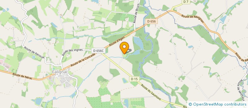 localisation de l'entreprise 3S INVEST  CALIGNAC