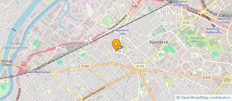 localisation de l'entreprise 3S INVEST  NANTERRE