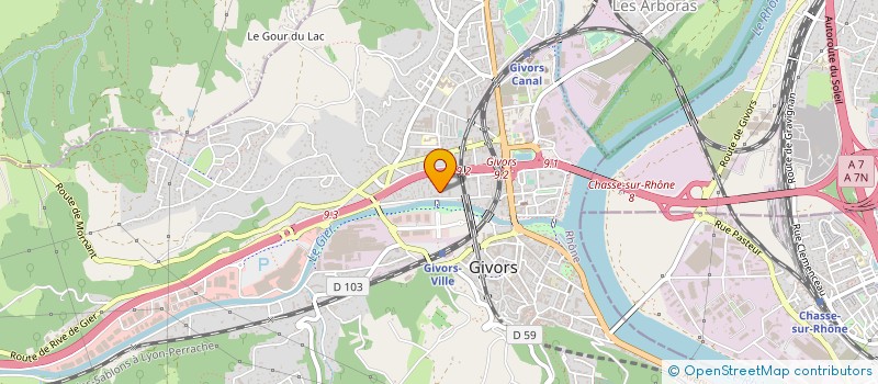 localisation de l'entreprise 3S MOTO  GIVORS