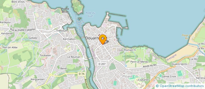 localisation de l'entreprise 3S OPTIQUE à DOUARNENEZ