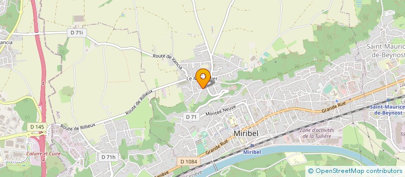 localisation de l'entreprise 3S-R à MIRIBEL
