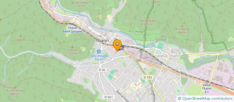 localisation de l'entreprise 3S RESINE  THANN