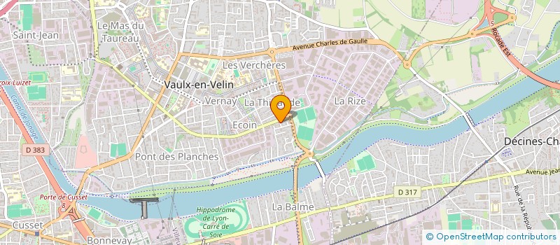 localisation de l'entreprise 3S/ SAVOIR, SANTE ET SPORT  VAULX-EN-VELIN