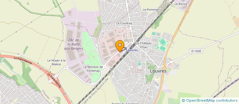 localisation de l'entreprise 3S2A  LOUVRES