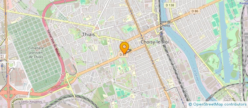 localisation de l'entreprise 3S2I  THIAIS