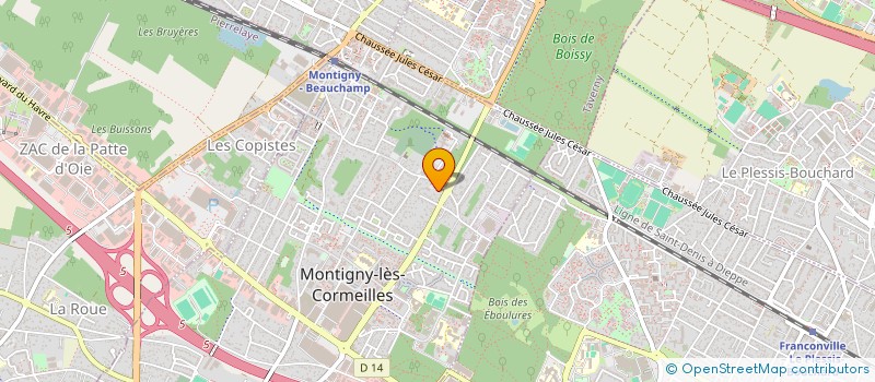 localisation de l'entreprise 3S2T  MONTIGNY-LES-CORMEILLES