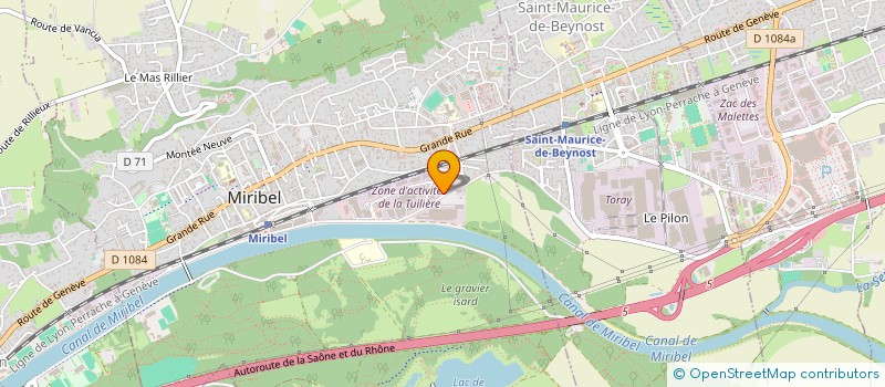 localisation de l'entreprise 3SDM  MIRIBEL