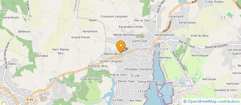 localisation de l'entreprise 3SL  LA FORET-FOUESNANT