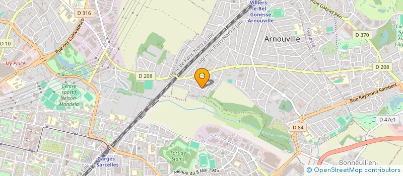 localisation de l'entreprise 3SP  ARNOUVILLE