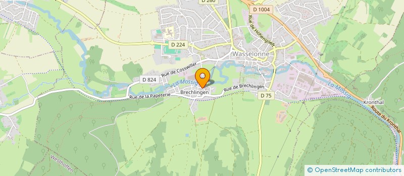 localisation de l'entreprise 3T  WASSELONNE