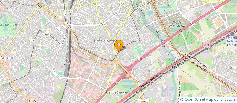 localisation de l'entreprise 3T PLUS à MONTPELLIER
