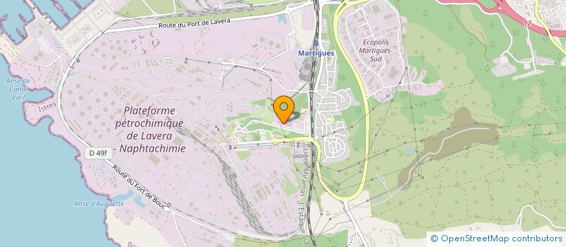localisation de l'entreprise 3TC à MARTIGUES