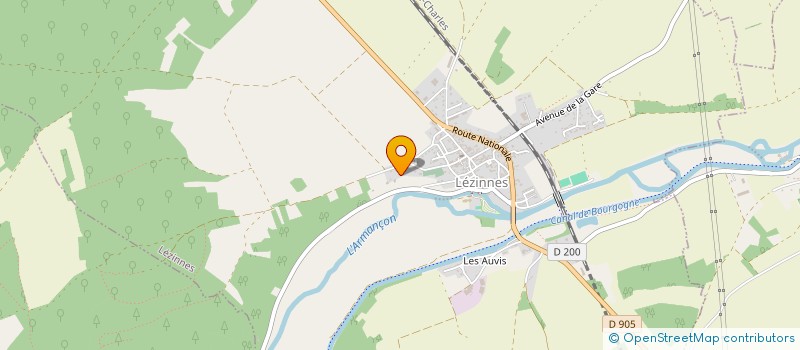 localisation de l'entreprise 3V  LEZINNES