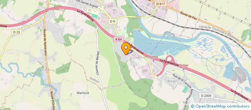 localisation de l'entreprise 3V  ORTHEZ