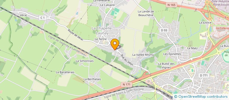 localisation de l'entreprise 3VST  LA CHAPELLE-LAUNAY