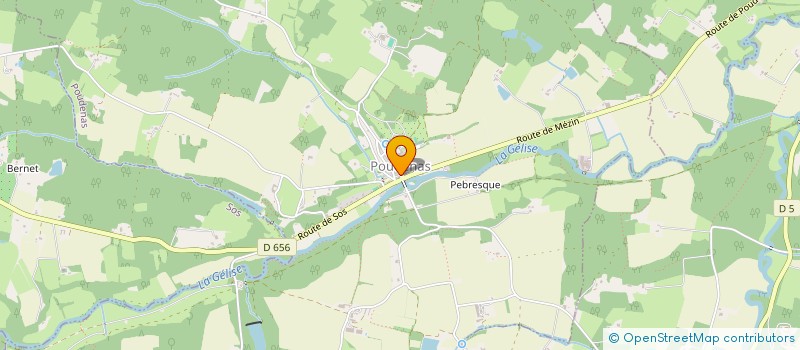 localisation de l'entreprise 3VZ  POUDENAS