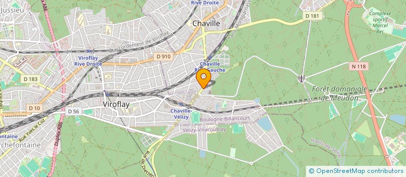 localisation de l'entreprise 3W MEDIA à CHAVILLE