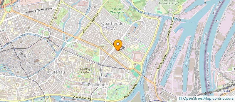 localisation de l'entreprise 3WA à STRASBOURG