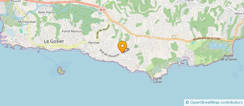 localisation de l'entreprise 3WASH  LE GOSIER