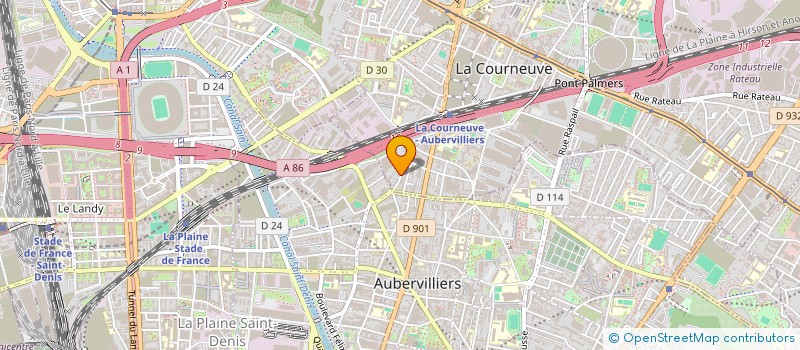 localisation de l'entreprise 3Y à LA COURNEUVE