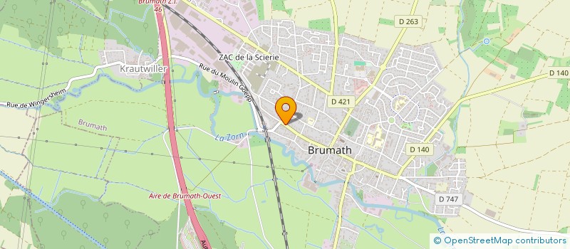 localisation de l'entreprise 4 A  BRUMATH