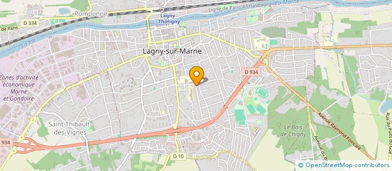localisation de l'entreprise 4 A à LAGNY-SUR-MARNE