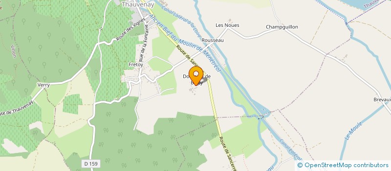 localisation de l'entreprise 4 A  THAUVENAY