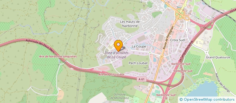 localisation de l'entreprise 4 A  NARBONNE