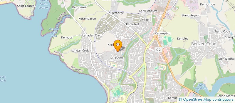 localisation de l'entreprise 4 AILES  CONCARNEAU