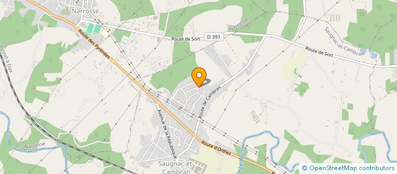 localisation de l'entreprise 4 AILES DE SOLIDARITE  SAUGNAC-ET-CAMBRAN