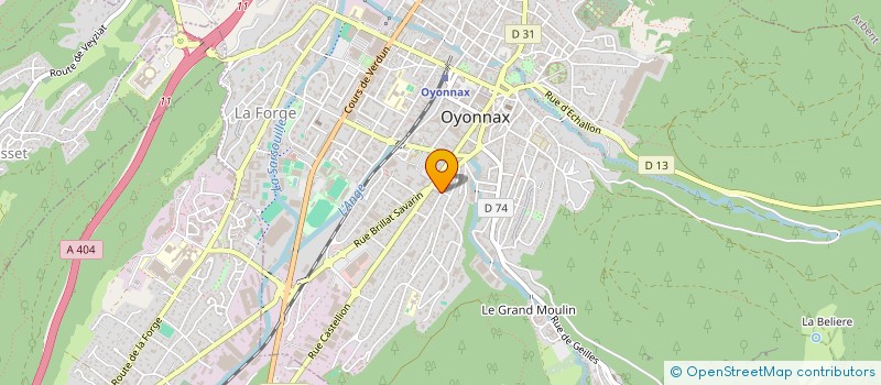 localisation de l'entreprise 4 ANNEAUX AUTO à OYONNAX