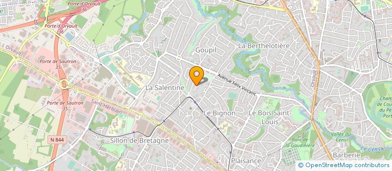 localisation de l'entreprise 4 ARES 28 à ORVAULT