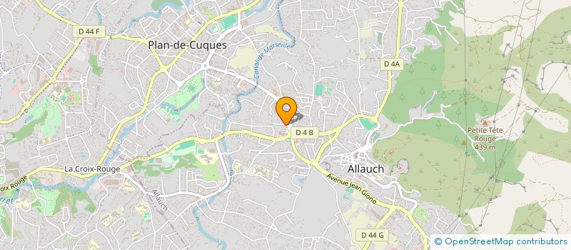 localisation de l'entreprise 4 AS ASSOCIATION ALLAUDIENNE D ANIMATION ET D ACTIONS DE SOLIDARITE à ALLAUCH