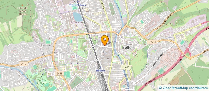 localisation de l'entreprise 4 AS MARKET à BELFORT