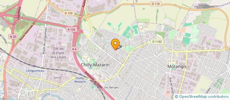 localisation de l'entreprise 4 B à CHILLY-MAZARIN