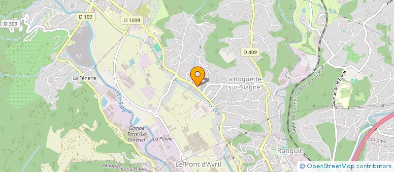 localisation de l'entreprise 4 B à LA ROQUETTE-SUR-SIAGNE