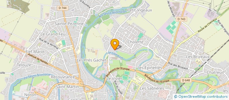 localisation de l'entreprise 4 B à NIORT