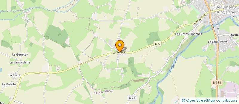 localisation de l'entreprise 4 B  BEAUMONT SUR SARTHE