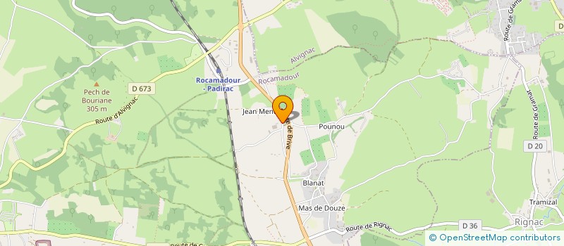 localisation de l'entreprise 4 B  ROCAMADOUR