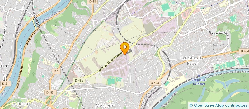 localisation de l'entreprise 4 B GROUPE  CALUIRE-ET-CUIRE