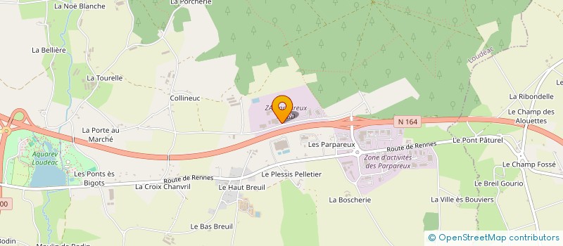localisation de l'entreprise 4 B INVEST à LOUDEAC