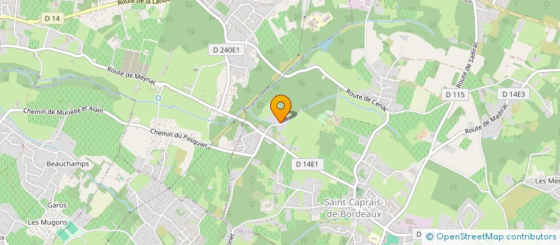 localisation de l'entreprise 4 BARS PLOMBERIE  SAINT-CAPRAIS-DE-BORDEAUX