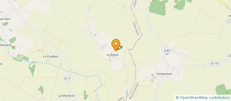 localisation de l'entreprise 4 BL  CHAUVIGNY