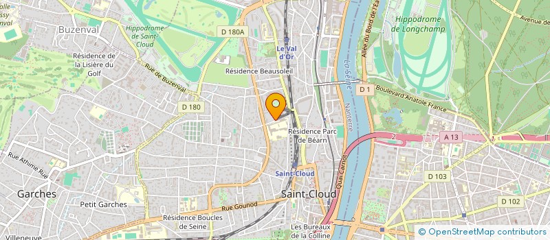 localisation de l'entreprise 4 BUZENVAL à SAINT-CLOUD