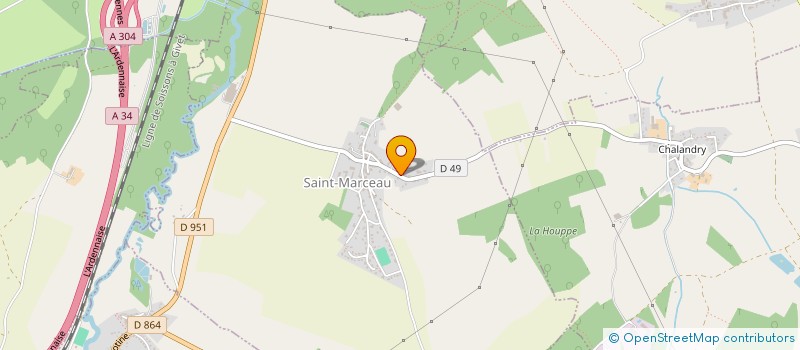 localisation de l'entreprise 4 C  SAINT-MARCEAU